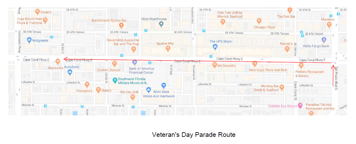 Veterans Day Parade Map - Copy